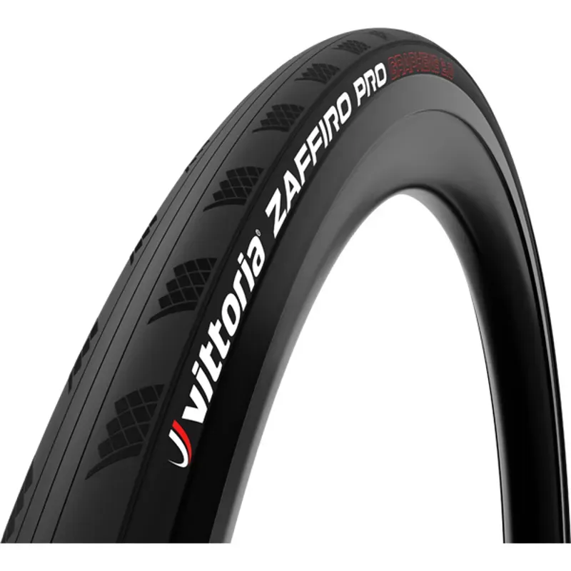 Vittoria Zaffiro Pro V G2.0 700x25c Folding Clincher Road Tyre - Full Black-1